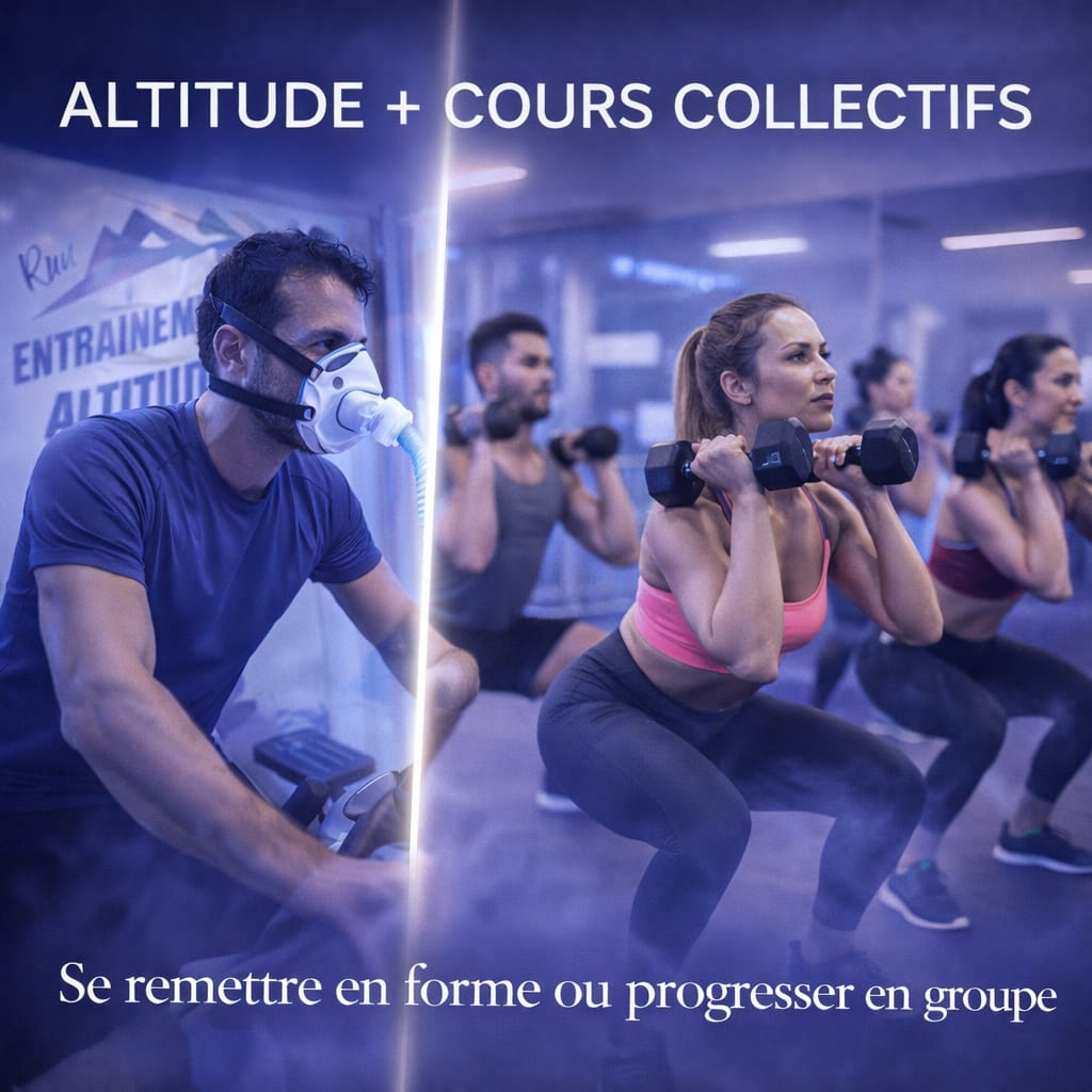 Cours collectifs + Entr. en simulation altitude - ABONNEMENT｜6 mois illimité