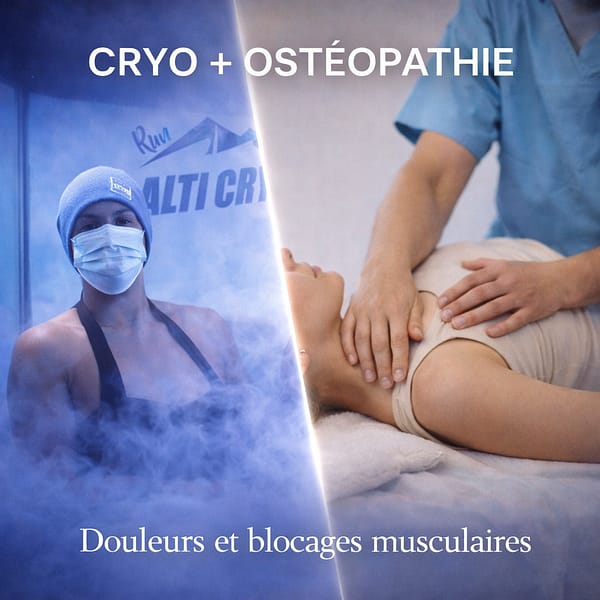 Cryothérapie｜30 min + Ostéopathie｜1h - SOLO